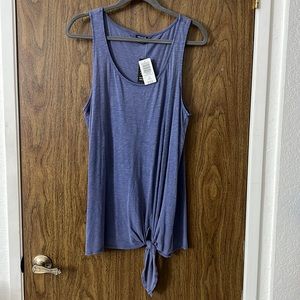 Blue toe bottom Tank Top